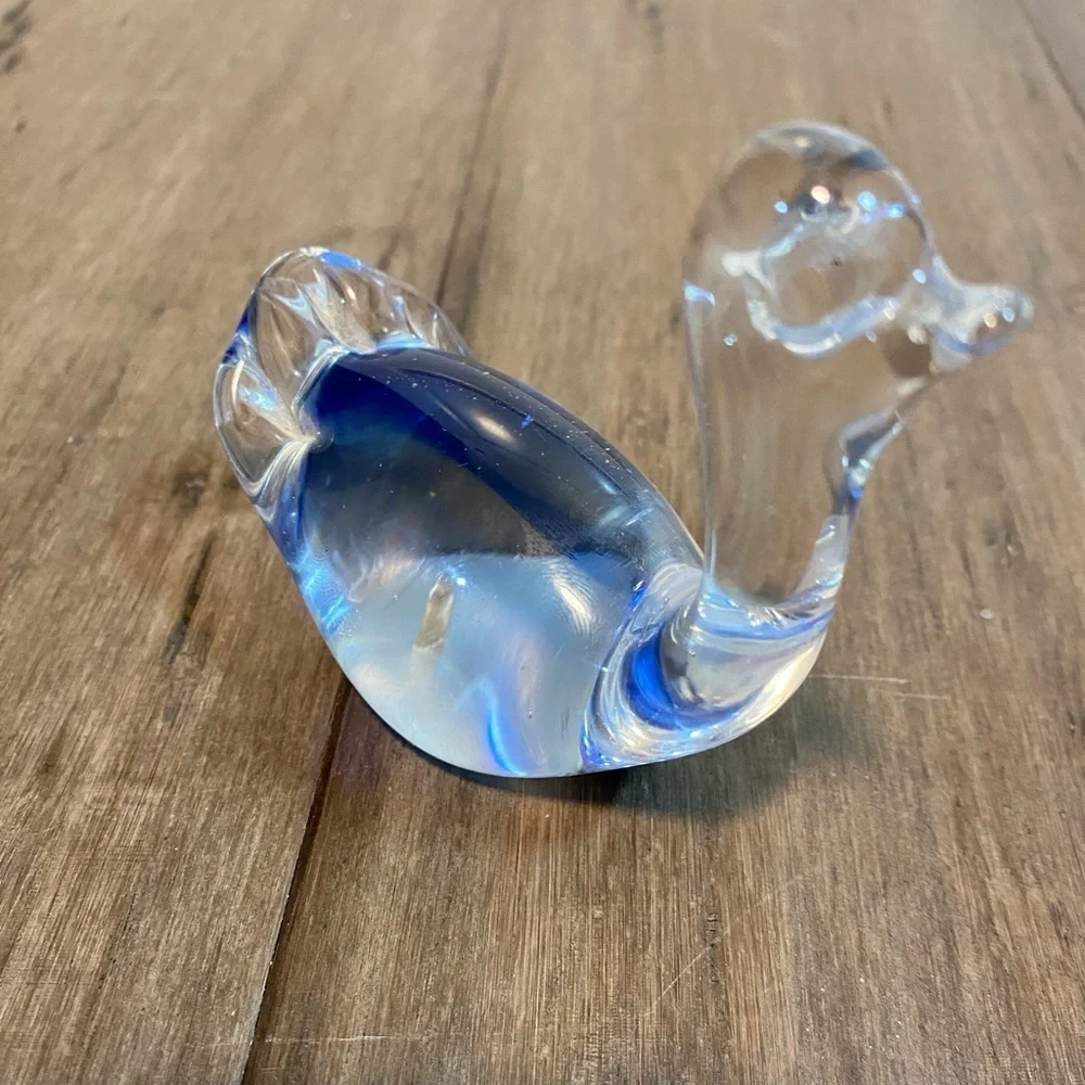 Art glass duck swan figurine‎
